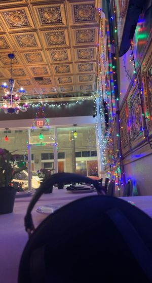 seating area (so pretty)  at Bombay Grill in Miami Beach