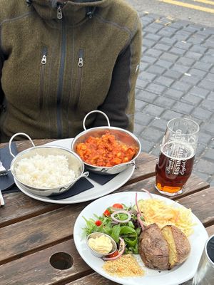Sweet potato curry and jacket potato with slaw. at The Crown and Anchor in Eastbourne