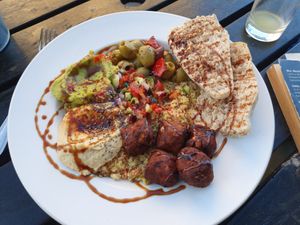 Falafel plate. at The Crown and Anchor in Eastbourne