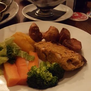 Vegan Sunday roast at The Crown and Anchor in Eastbourne