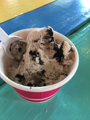 Vegan cookies and cream at Joey's Custard in Sanibel