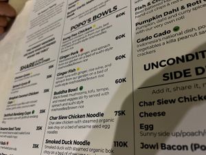 Menu   at The Onion Collective in Ubud