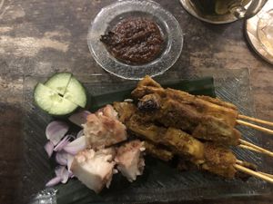 Jackfruit satay  at The Onion Collective in Ubud