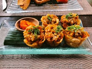 rendang cups at The Onion Collective in Ubud