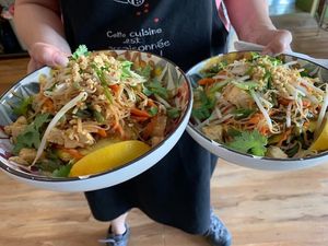 Pad Thai à Jo at Lotus Bleu Cafe in Edmundston