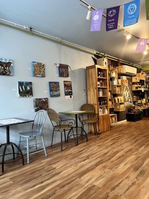 Cafe interior  at Lotus Bleu Cafe in Edmundston