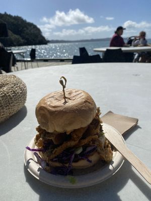 My new favourite…oyster mushroom burger  at Vege Bang Bang in Auckland