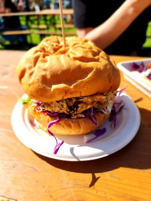 Oyster Mushroom Burger at Vege Bang Bang in Auckland