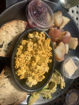 Traditional breakfast  at The Hummingbird Cafe in Butte