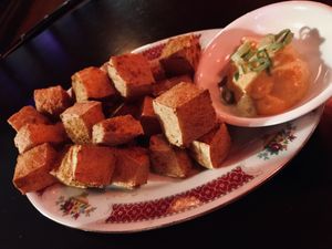 Crispy tofu  at King Tea in Paddington