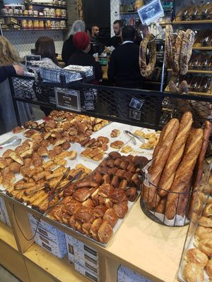 Vegan options at The Bakery - Allenby in Tel Aviv