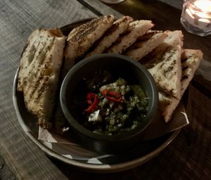 Charred Sourdough & Chimichurri at The Roundhill in Brighton