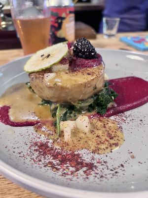 Celeriac steak  at The Roundhill in Brighton