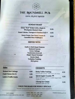  at The Roundhill in Brighton