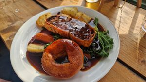 Mushroom Wellington at The Roundhill in Brighton