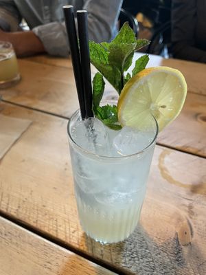 Ginger lemon gin fizz.   at The Roundhill in Brighton