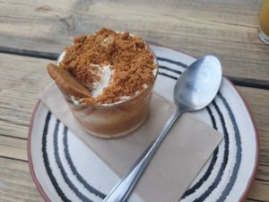 Biscoff mousse at The Roundhill in Brighton
