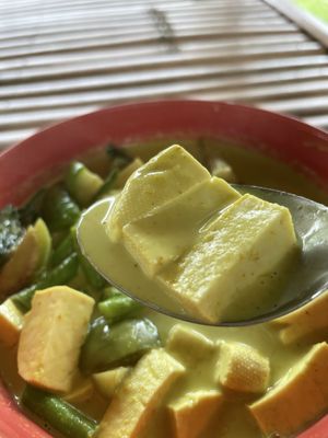 Tofu close-up  at Ying Ying's Kitchen in Koh Phangan