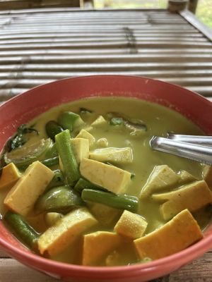 Green curry 90thb - amazing!!!  at Ying Ying's Kitchen in Koh Phangan