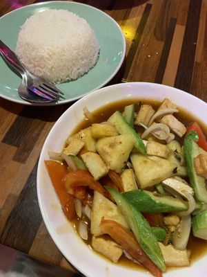 Tofu sweet and sour  at Ying Ying's Kitchen in Koh Phangan