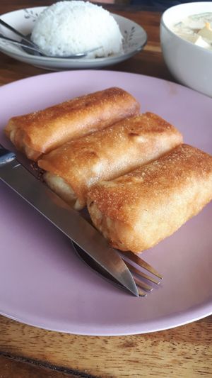 Vegetable spring rolls at Ying Ying's Kitchen in Koh Phangan