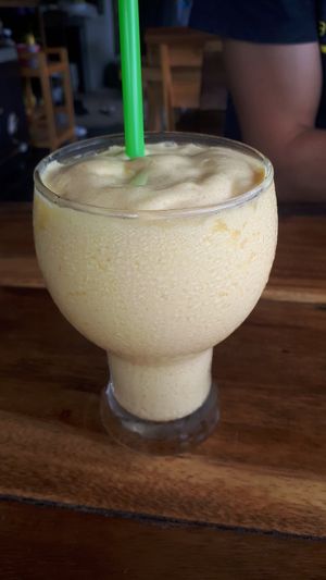 Mango coconut shake at Ying Ying's Kitchen in Koh Phangan