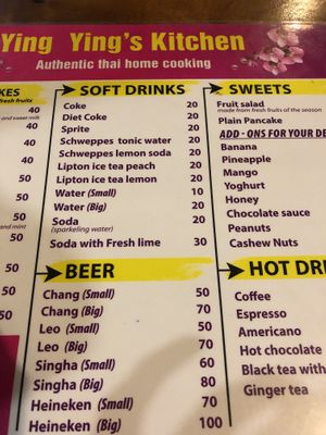 Menu 5 at Ying Ying's Kitchen in Koh Phangan