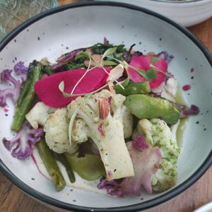 Side of greens at Onda in Richmond