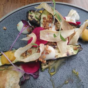 Grilled zuchinni at Onda in Richmond