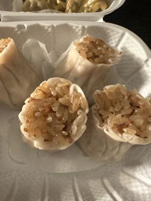 Sticky rice shumai (tastes like ham rice, not a fan) #Veganuary at Unit Su Vege in Philadelphia