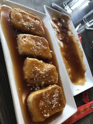 Fried tofu   at Unit Su Vege in Philadelphia