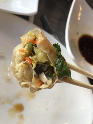 D14 Steam bean curd skin roll   at Unit Su Vege in Philadelphia