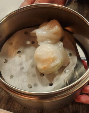 Shrimp dumplings at Unit Su Vege in Philadelphia