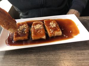 Fried tofu   at Unit Su Vege in Philadelphia