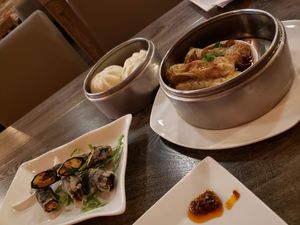 Don't miss the bean curd skin rolls  at Unit Su Vege in Philadelphia