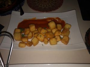 Patatas bravas- all vegan 💚🙌 at The Hen's Teeth in Alicante