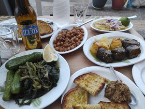 Full vegan options 😉 at Babis Taverna 1979 in Galatas