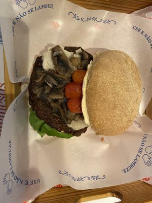 Mushroom burger   at Le Grand Burger in Gramado