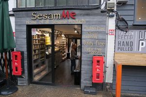 Outside at SesamMe in North London