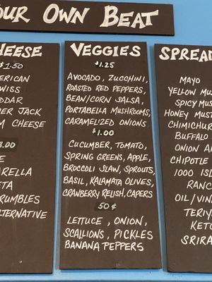 Build your own veggies  at Jo Mama's in Orleans