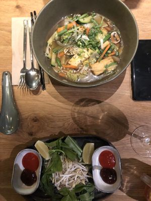 vegan pho w tofu & veggies (incl. veganised broth)  at Saigon in Zurich