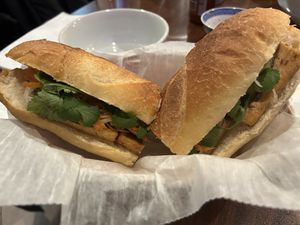  Banh mi chay at I Luv Pho in Milford