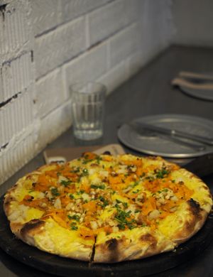 Vegan Alonso Pizza at Pizza Posta in Madrid