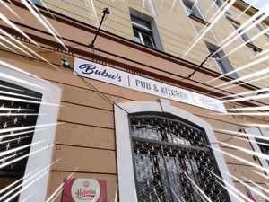 pub from the outside at Bubu's Pub & Kitchen in Prague