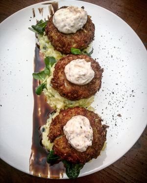 Cabbage burgers at Bubu's Pub & Kitchen in Prague