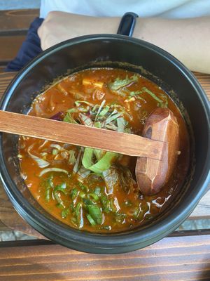 Kimchi soup at Feel Seoul Good in Berlin