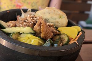 vegan bibimbap at Feel Seoul Good in Berlin