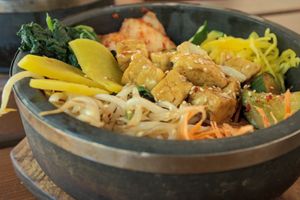 vegan bibimbap at Feel Seoul Good in Berlin