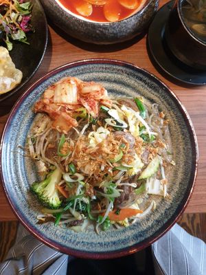 Glass noodles with sweet potato starch 😍 at Feel Seoul Good in Berlin