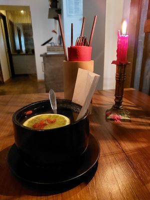 Tea at a nice ambience at Feel Seoul Good in Berlin